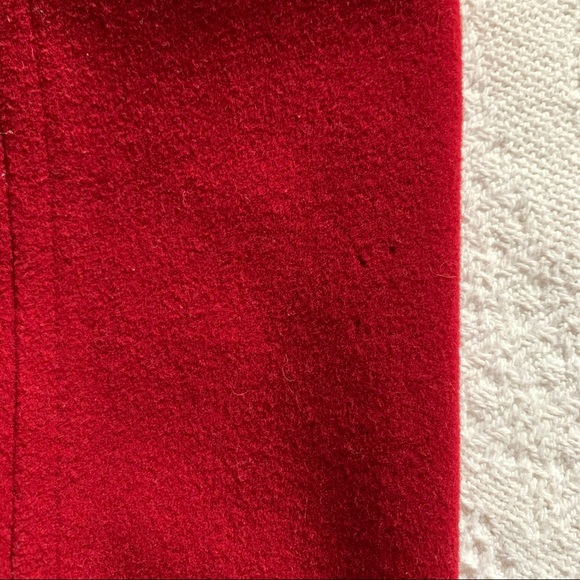 Calvin Klein Berry Red Wool Double Breasted Peacoat size 6 - Picture 9 of 12